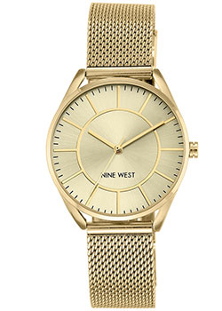 

fashion наручные женские часы Nine West 1922CHGB. Коллекция Female Collection