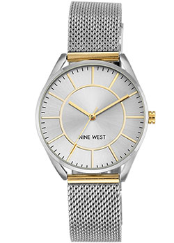 

fashion наручные женские часы Nine West 1923SVTT. Коллекция Female Collection