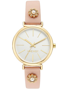 

fashion наручные женские часы Nine West 2202SVPK. Коллекция Female Collection