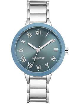 

fashion наручные женские часы Nine West 2249LBSV. Коллекция Female Collection