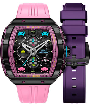 Часы Nubeo INVADERS NB-6024-SI-07