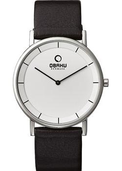 

fashion наручные мужские часы Obaku V143GXCIRN. Коллекция Leather