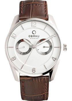 

fashion наручные мужские часы Obaku V171GMCIRN. Коллекция leather