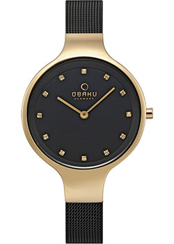 

fashion наручные женские часы Obaku V173LXGBMB. Коллекция Mesh