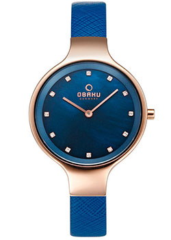 fashion наручные  женские часы Obaku V173LXVLRA. Коллекция Leather - фото 1