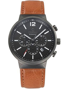fashion наручные  мужские часы Obaku V180GCUURZ. Коллекция Leather - фото 1