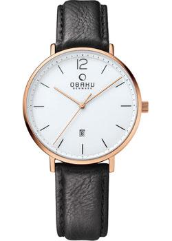 

fashion наручные мужские часы Obaku V181GDVWRB. Коллекция Leather