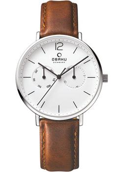 

fashion наручные мужские часы Obaku V182GMCWRN. Коллекция Leather