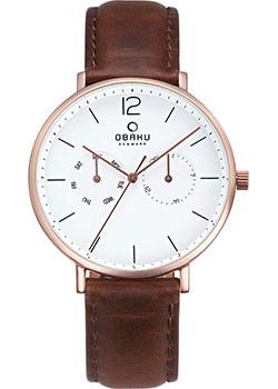 

fashion наручные мужские часы Obaku V182GMVWRN. Коллекция Leather