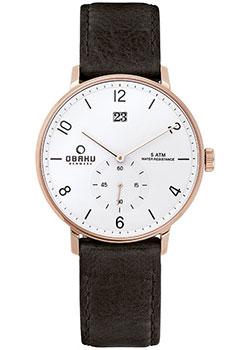 

fashion наручные мужские часы Obaku V190GDVWRB. Коллекция Leather