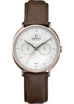 

fashion наручные мужские часы Obaku V193GMVIRN. Коллекция Leather