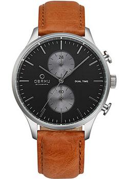 fashion наручные  мужские часы Obaku V196GUCURZ. Коллекция Leather - фото 1