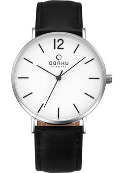 

fashion наручные мужские часы Obaku V197GXCWRB. Коллекция Leather