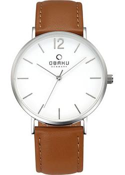 

fashion наручные мужские часы Obaku V197GXCWRN. Коллекция Leather