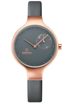 

fashion наручные женские часы Obaku V201LDVJRJ. Коллекция Leather