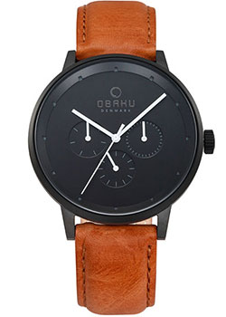 

fashion наручные мужские часы Obaku V208GMBBRZ. Коллекция leather