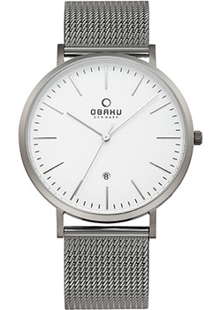 fashion наручные  мужские часы Obaku V215GDTIMJ. Коллекция Mesh - фото 1