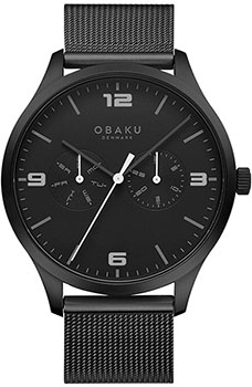 fashion наручные  мужские часы Obaku V249GMBBMB. Коллекция Mesh - фото 1
