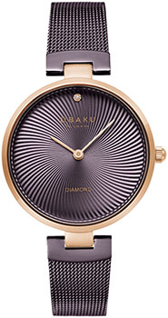 fashion наручные  женские часы Obaku V256LXVNMN. Коллекция Diamond - фото 1