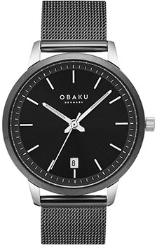 fashion наручные  мужские часы Obaku V270GDABMB. Коллекция Salvie - фото 1