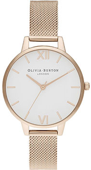 

fashion наручные женские часы Olivia Burton OB16DE10. Коллекция White Dial Mesh