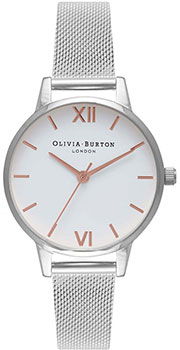 

fashion наручные женские часы Olivia Burton OB16MDW22. Коллекция White Dial Mesh