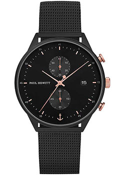 

fashion наручные мужские часы Paul Hewitt PH-C-B-BSR-5M. Коллекция Chrono Line