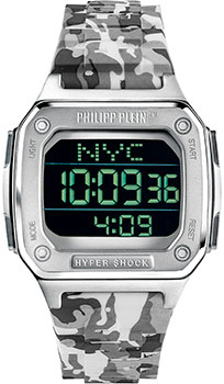 fashion наручные  мужские часы Philipp Plein PWHAA1522. Коллекция Hyper Shock - фото 1