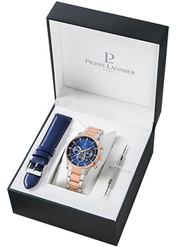 

fashion наручные мужские часы Pierre Lannier 375B469. Коллекция Coffrets