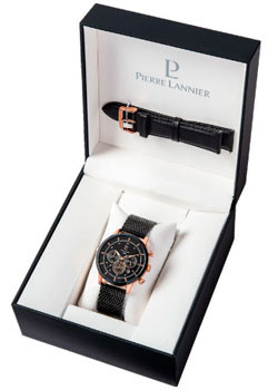 

fashion наручные мужские часы Pierre Lannier 376B438. Коллекция Coffrets