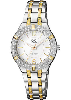 

Японские наручные женские часы Q&Q F557401. Коллекция Elegant