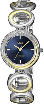 

Японские наручные женские часы Q&Q F641J402. Коллекция Elegant