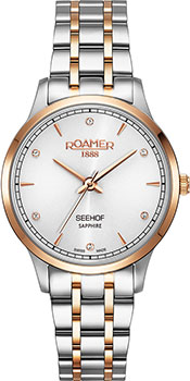 Швейцарские наручные  женские часы Roamer 509.847.49.10.20. Коллекция Seehof - фото 1