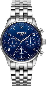 Швейцарские наручные  мужские часы Roamer 509.902.41.44.20. Коллекция Modern Classic