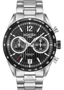 

Швейцарские наручные мужские часы Roamer 510.902.41.54.50. Коллекция Superior Chrono II
