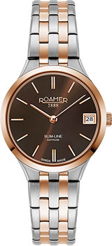 Швейцарские наручные  женские часы Roamer 512.857.49.65.20. Коллекция Slime Line Classic - фото 1