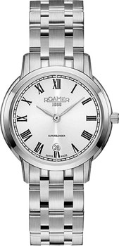 

Швейцарские наручные женские часы Roamer 515.811.41.22.50. Коллекция Superslender