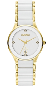 

Швейцарские наручные женские часы Roamer 677.981.48.29.60. Коллекция Ceraline