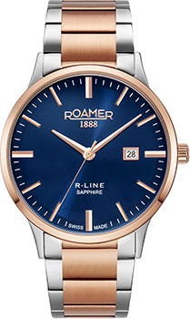 

Швейцарские наручные мужские часы Roamer 718.833.47.45.70. Коллекция R-Line Classic