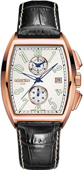 

Швейцарские наручные мужские часы Roamer 940.820.49.26.09. Коллекция Elements Tonneau
