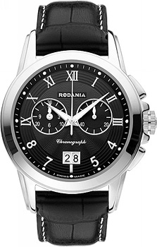 

Швейцарские наручные мужские часы Rodania 25013.26. Коллекция Chronograph
