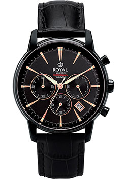 

fashion наручные мужские часы Royal London 41396-05. Коллекция Chronograph