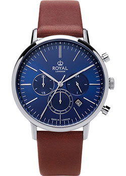 

fashion наручные мужские часы Royal London 41456-03. Коллекция Chronograph