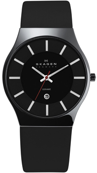 

Швейцарские наручные мужские часы Skagen 233XLCLB. Коллекция Ceramic