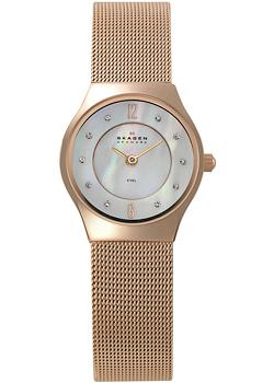 

Швейцарские наручные женские часы Skagen 233XSRR. Коллекция Mesh