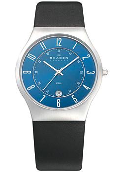 Skagen Часы Skagen 233XXLSLN. Коллекция Leather