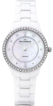 

Швейцарские наручные женские часы Skagen 347SSXWC. Коллекция Ceramic