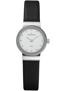 

Швейцарские наручные женские часы Skagen 358XSSLBC. Коллекция Leather