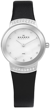 

Швейцарские наручные женские часы Skagen 812SSLB1. Коллекция Leather