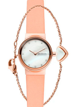 

Швейцарские наручные женские часы Skagen SKW1113. Коллекция Leather